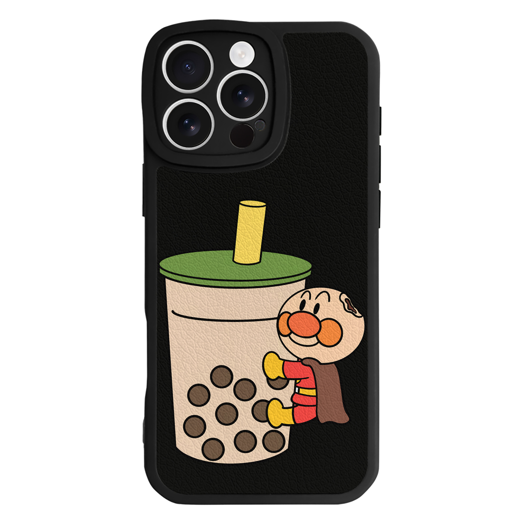 （画像用） アンパンマン Anpanman 【iPhone 16シリーズ対応】シリコンスマホケース（レザー調） 材質：シリコン